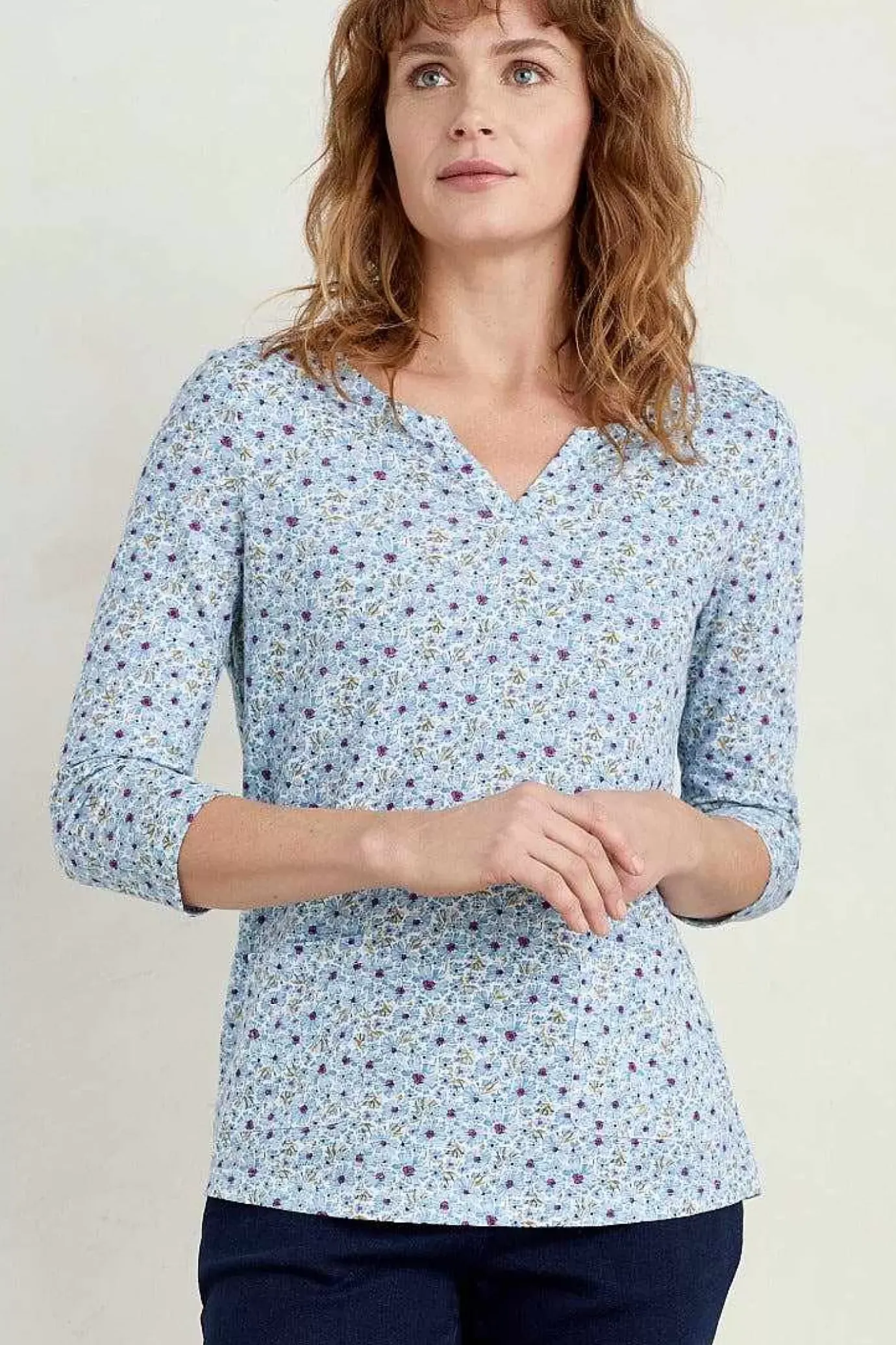 Seasalt Cornwall Gypsophilia Notch Neck Top<Women Tops