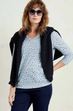 Seasalt Cornwall Gypsophilia Notch Neck Top<Women Tops