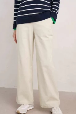 Seasalt Cornwall Hannafore View Full Length Wide Leg Trousers<Women Trousers & Shorts