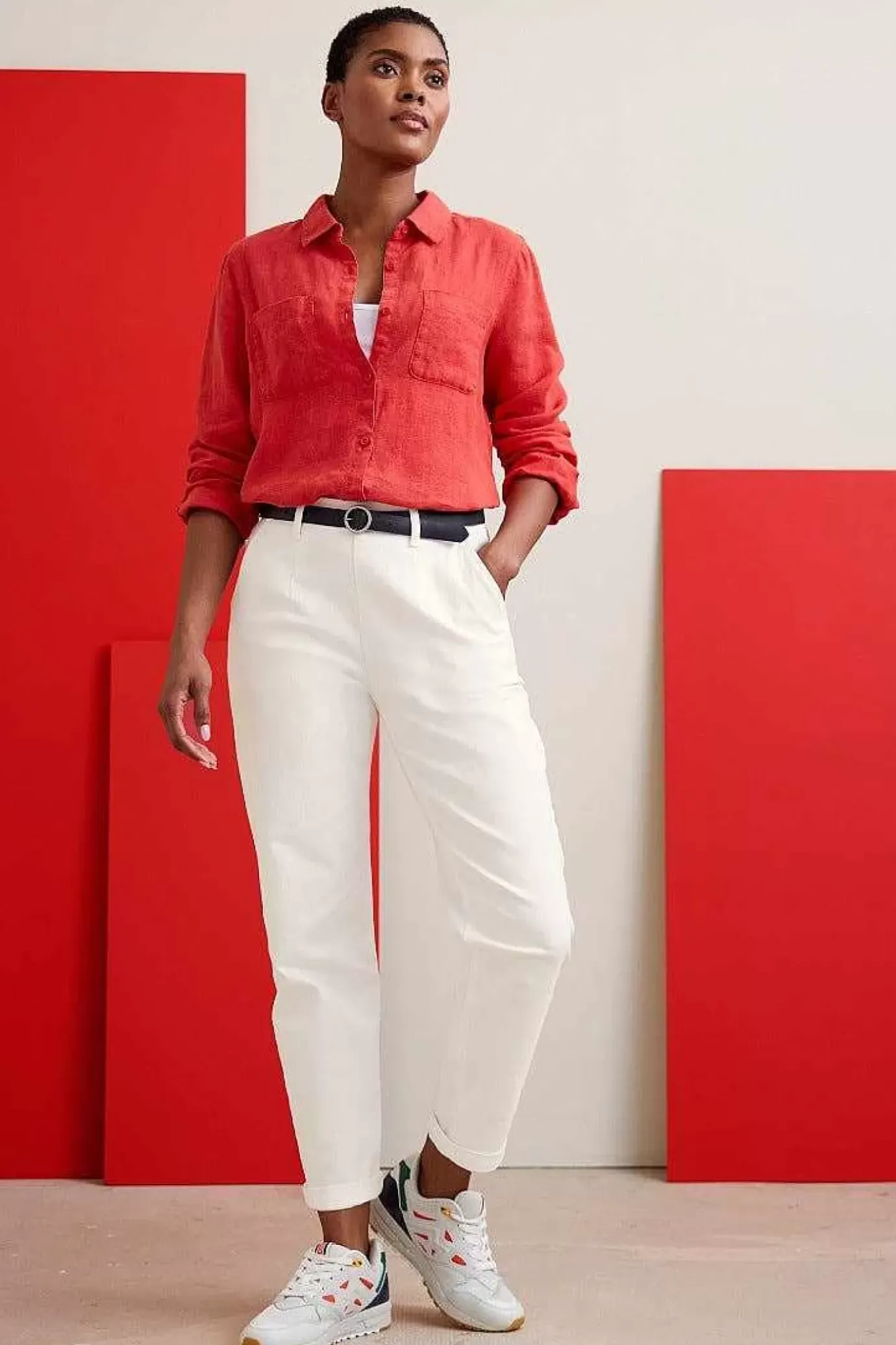 Seasalt Cornwall Hazel Branch Linen Shirt<Women Tops