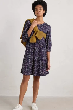 Seasalt Cornwall Heron Dip Tiered Jersey Dress<Women Dresses