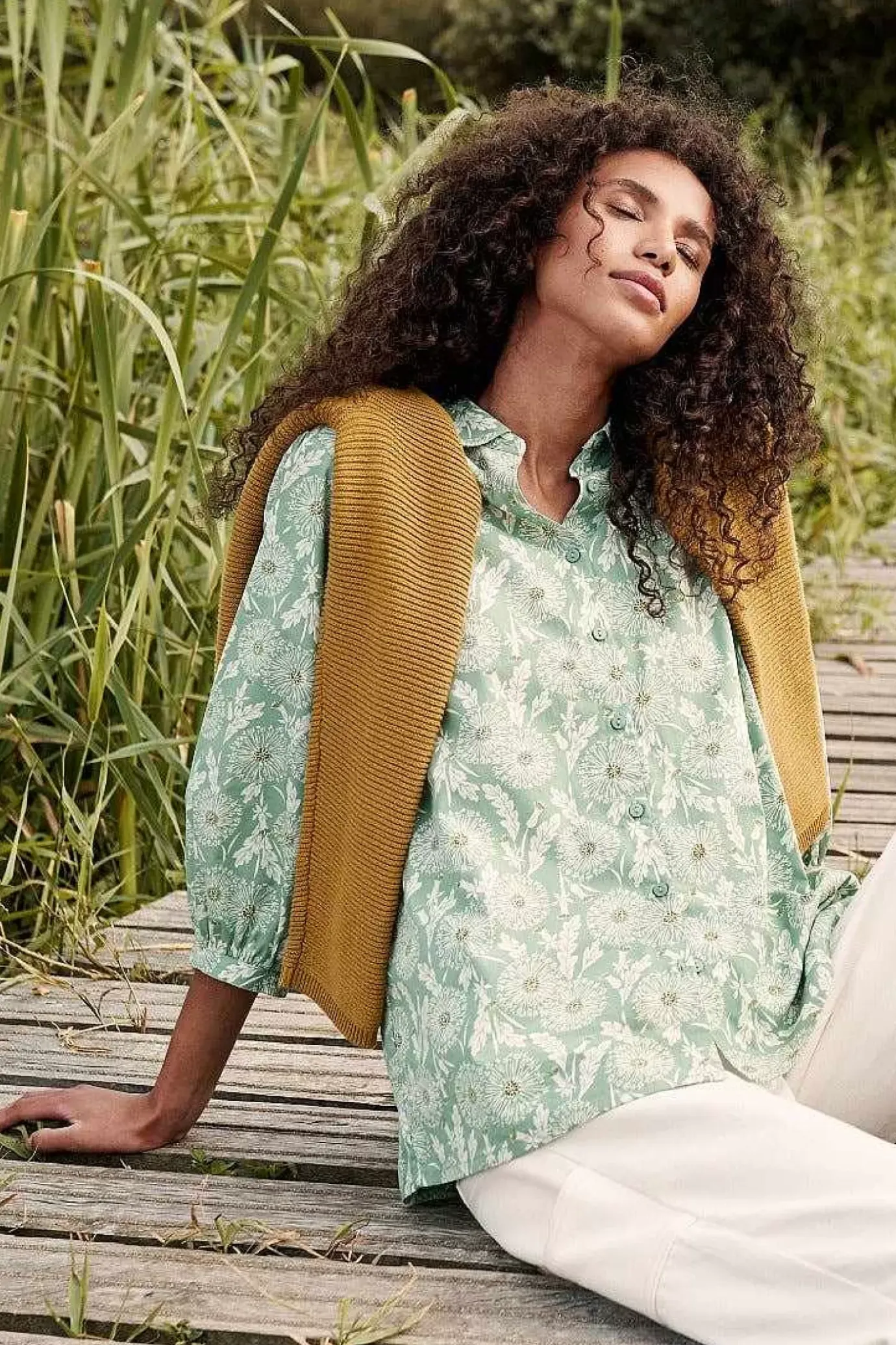 Seasalt Cornwall Hope Cottage Organic Cotton Blouse<Women Tops