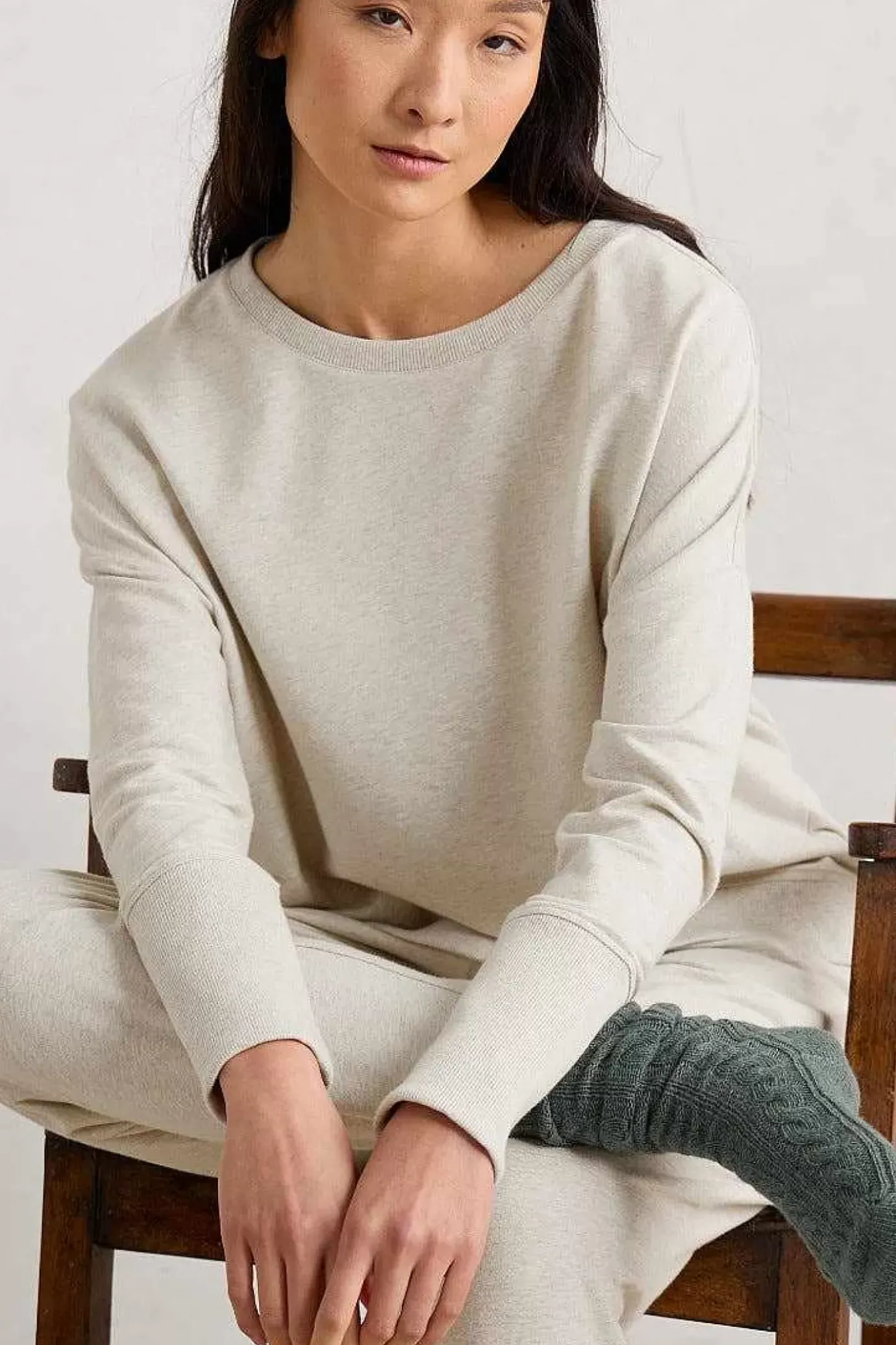 Seasalt Cornwall Hunter's Moon Organic Cotton Sweatshirt<Women Tops