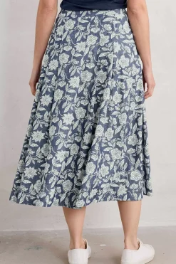 Seasalt Cornwall Jamboree Chambray Midi Skirt<Women Skirts