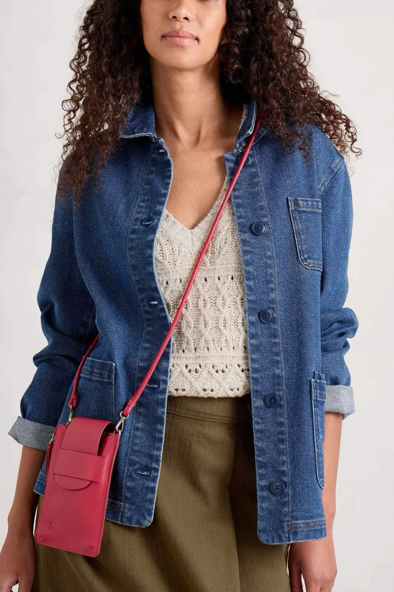 Seasalt Cornwall Kelsey Leather Phone Wallet<Women Bags