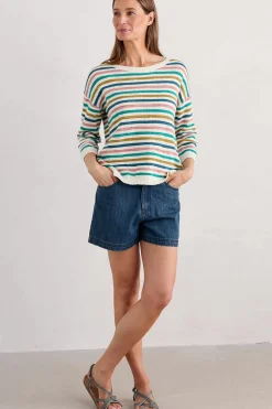 Seasalt Cornwall Knavock Striped Jumper<Women Knitwear