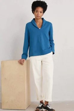 Seasalt Cornwall Knot Berry Shawl Neck Sweatshirt<Women Tops