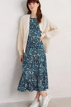 Seasalt Cornwall Line Strokes Short Sleeve Dress (Gots)<Women Dresses