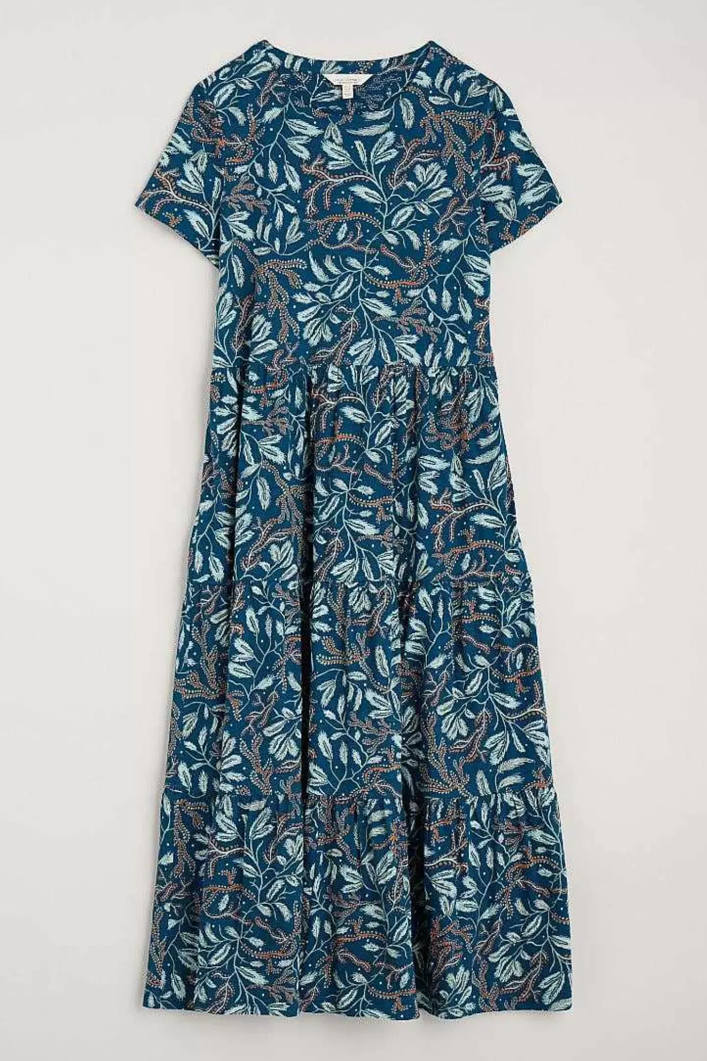 Seasalt Cornwall Line Strokes Short Sleeve Dress (Gots)<Women Dresses