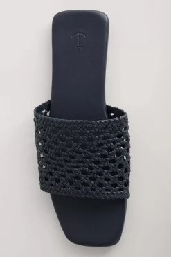 Seasalt Cornwall Lost Cove Flat Leather Mule Sandals<Women Sandals