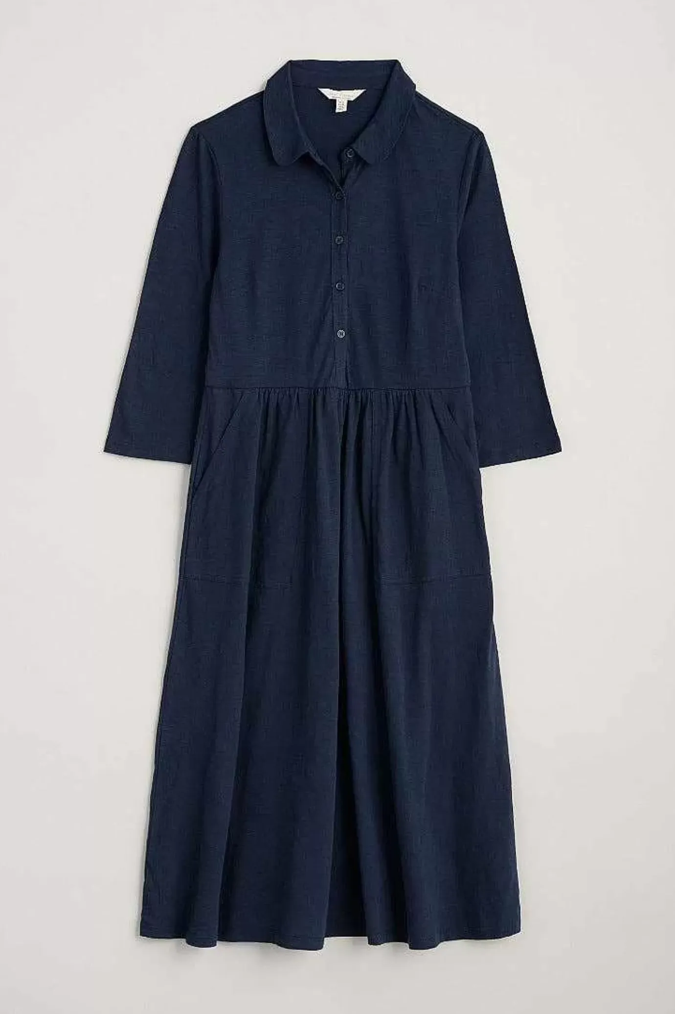 Seasalt Cornwall Mainland Jersey Midi Shirt Dress (Gots)<Women Dresses