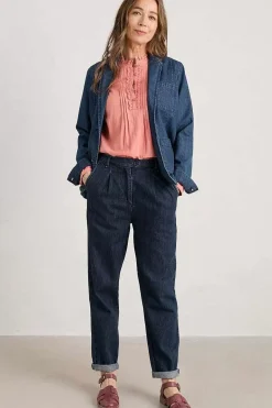 Seasalt Cornwall Marsland Denim Trousers<Women Trousers & Shorts