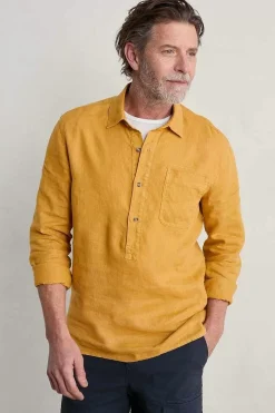 Seasalt Cornwall Men's Artist's Linen Shirt<Men Tops & T-Shirts