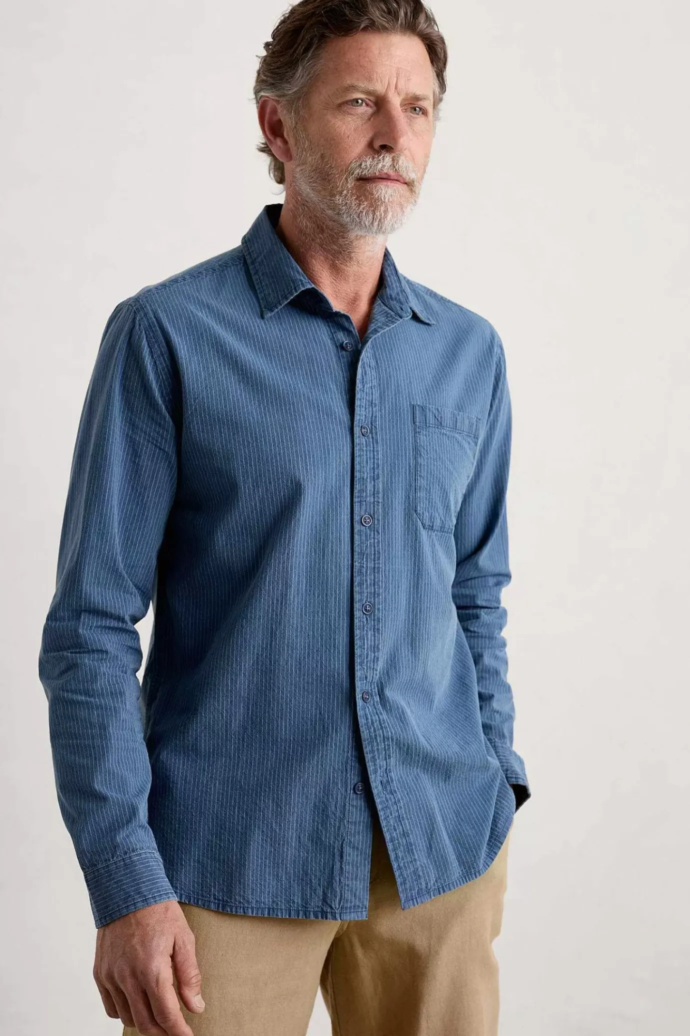 Seasalt Cornwall Men's Ayre Organic Cotton Shirt<Men Tops & T-Shirts