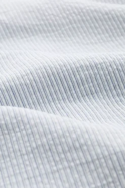 Seasalt Cornwall Men's Blue Heron Seersucker Short Sleeve Shirt<Men Tops & T-Shirts