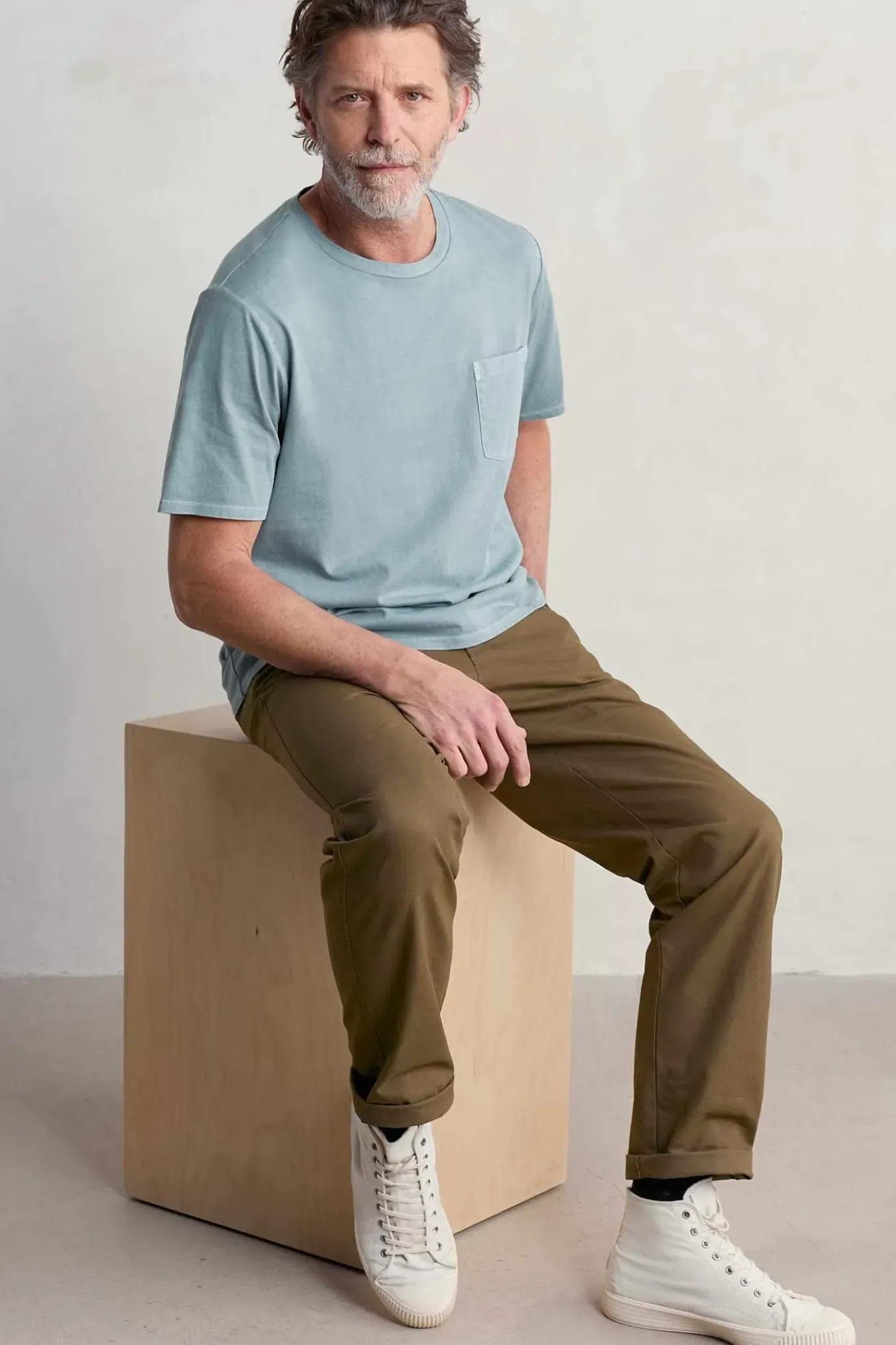 Seasalt Cornwall Men's Carreck Pigment-Dyed T-Shirt<Men Tops & T-Shirts