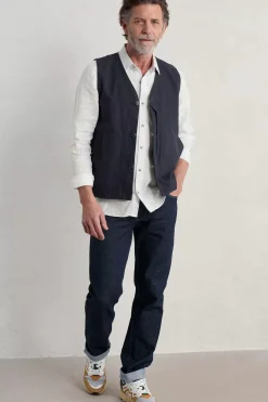 Seasalt Cornwall Men's Curator Linen Shirt<Men Tops & T-Shirts