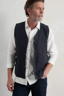 Seasalt Cornwall Men's Curator Linen Shirt<Men Tops & T-Shirts