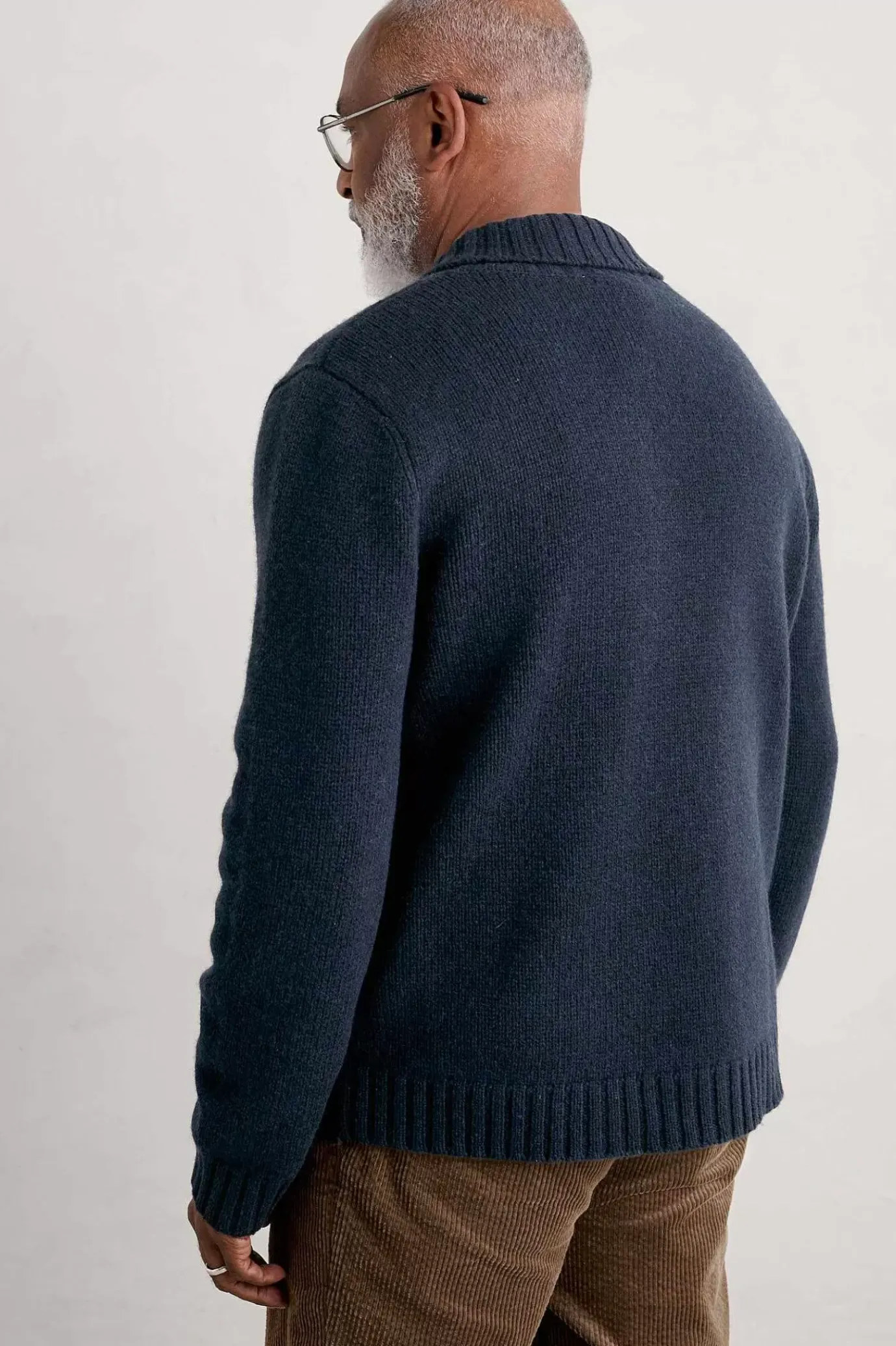 Seasalt Cornwall Men's Daver Shawl Neck Jumper<Men Knitwear