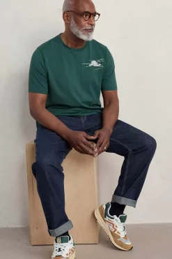 Seasalt Cornwall Men's Downsouse Organic Cotton T-Shirt<Men Tops & T-Shirts