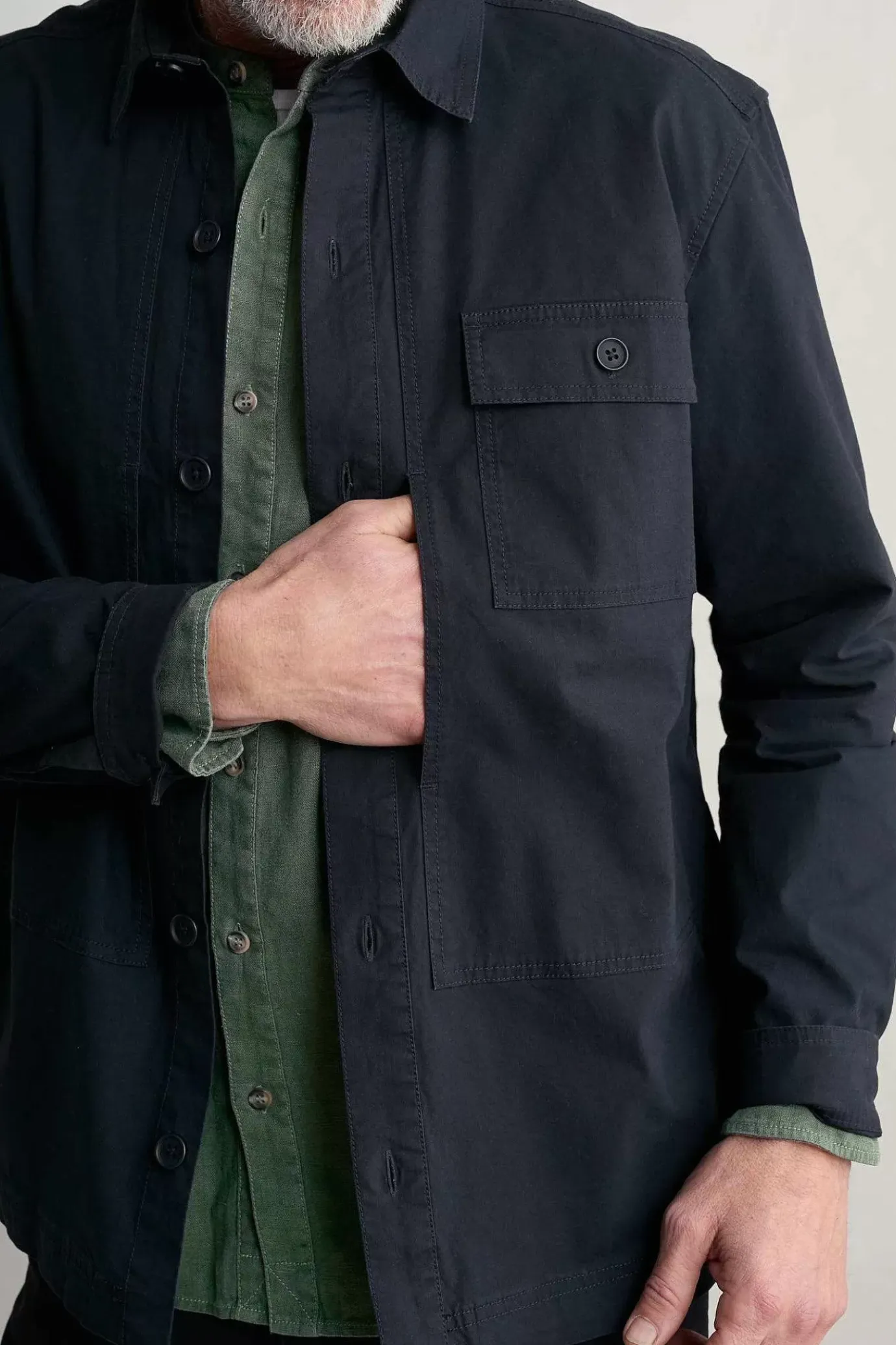 Seasalt Cornwall Men's Foundry Overshirt Jacket<Men Coats & Jackets