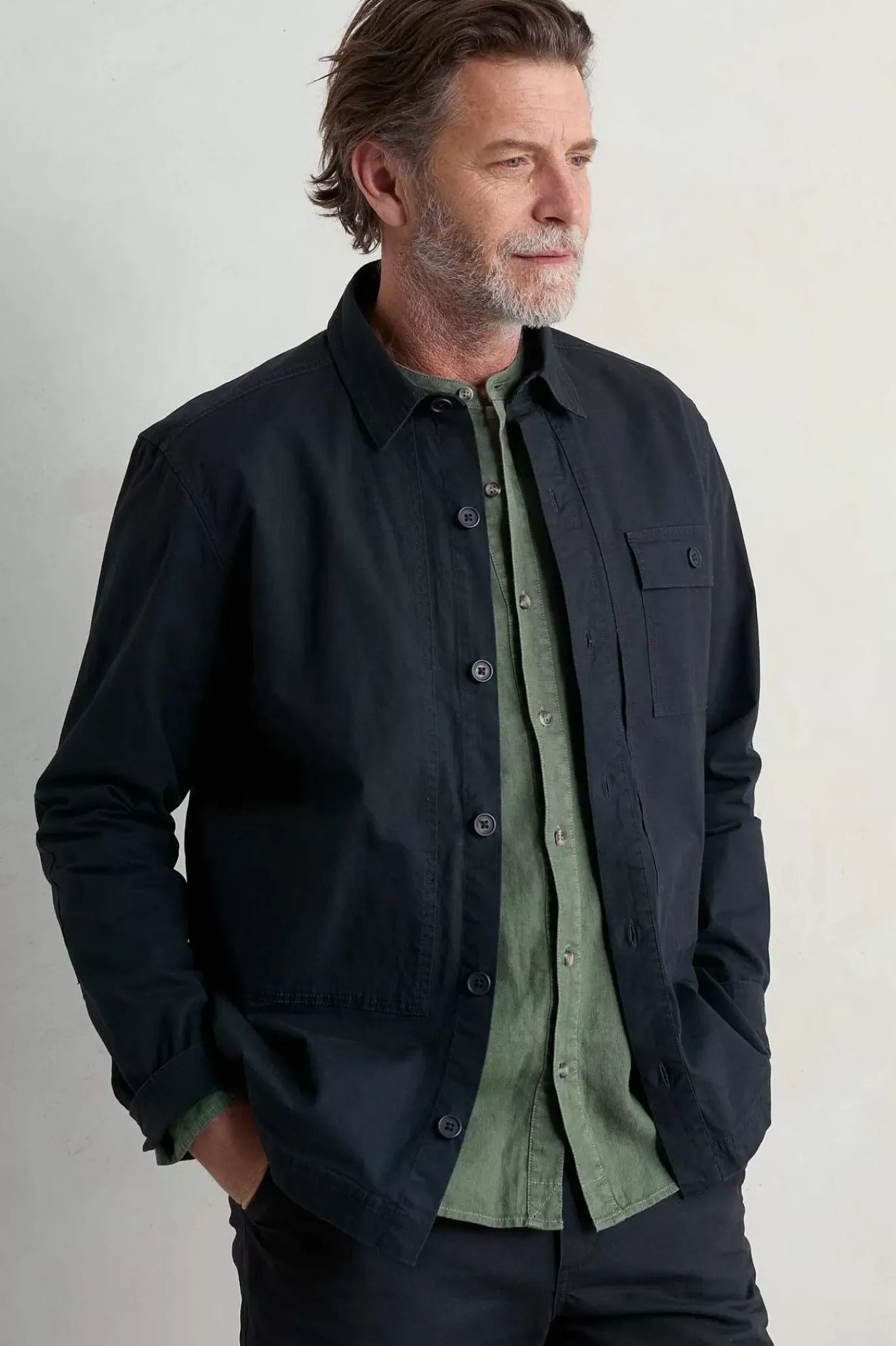 Seasalt Cornwall Men's Foundry Overshirt Jacket<Men Coats & Jackets
