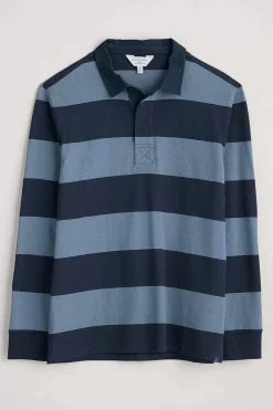 Seasalt Cornwall Men's Herdsman Organic Cotton Rugby Top<Men Tops & T-Shirts