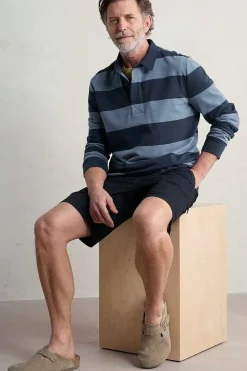 Seasalt Cornwall Men's Herdsman Organic Cotton Rugby Top<Men Tops & T-Shirts