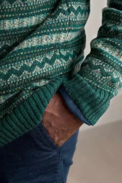 Seasalt Cornwall Men's Layline Fair Isle Jumper<Men Knitwear