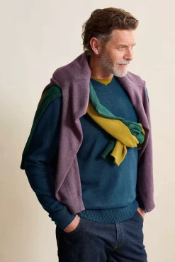 Seasalt Cornwall Men's Mainbrace Organic Cotton V-Neck Jumper<Men Knitwear