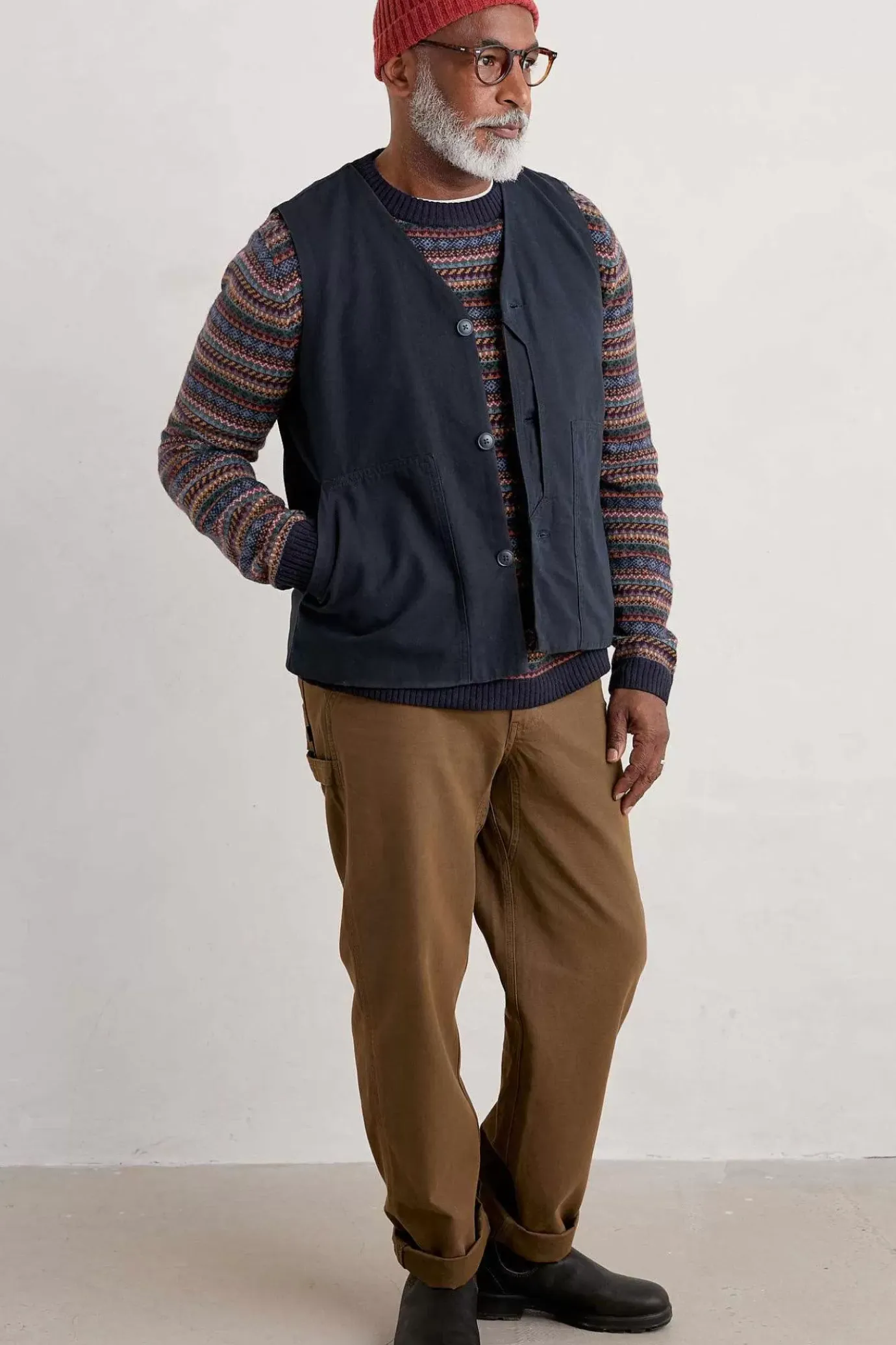 Seasalt Cornwall Men's Polventon Fair Isle Jumper<Men Knitwear