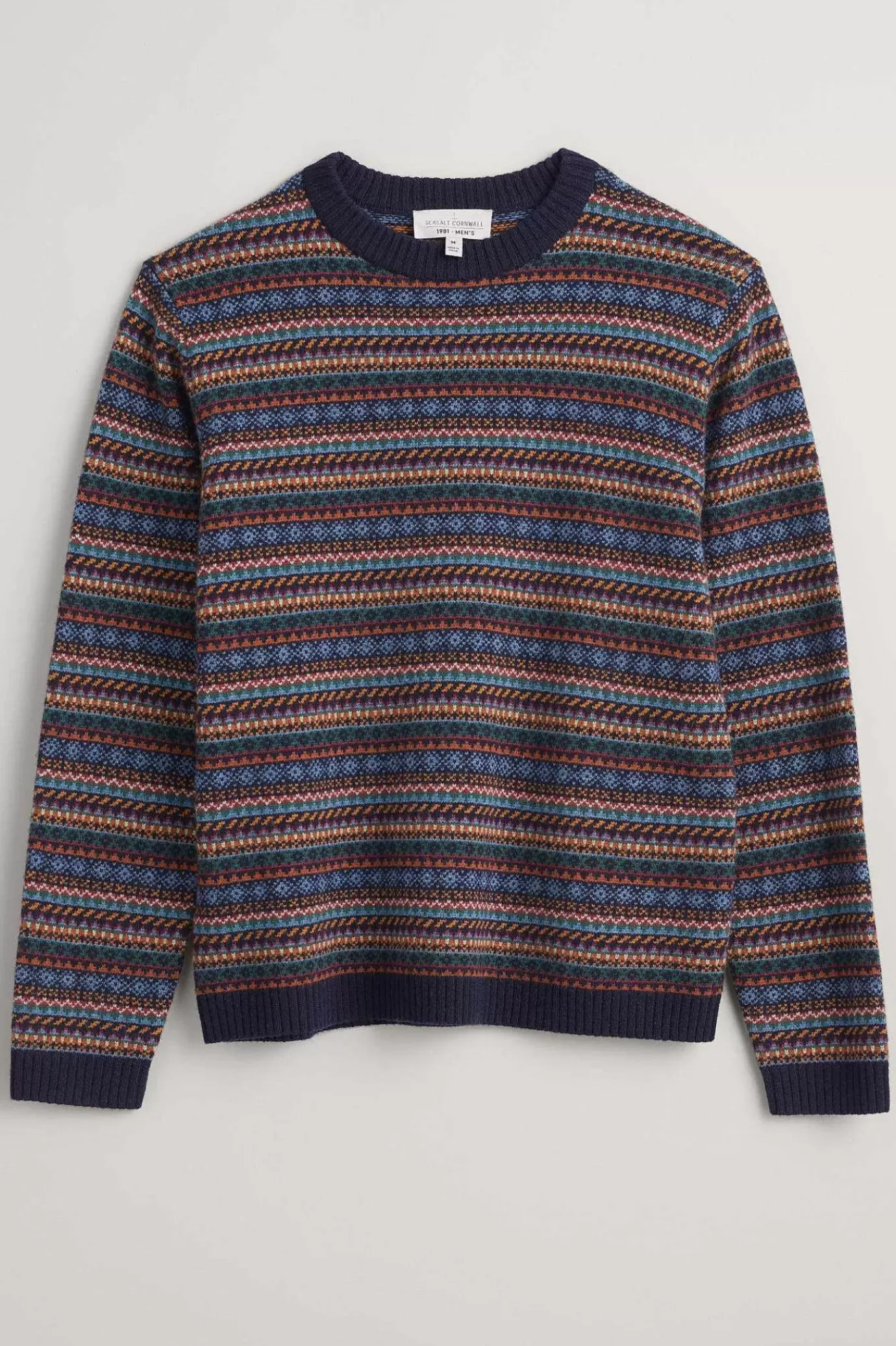 Seasalt Cornwall Men's Polventon Fair Isle Jumper<Men Knitwear