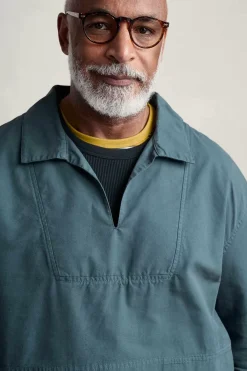 Seasalt Cornwall Men's Sidestone Cotton Canvas Smock<Men Tops & T-Shirts