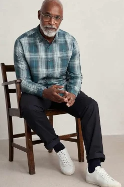 Seasalt Cornwall Men's Stonework Organic Cotton Shirt<Men Shirts