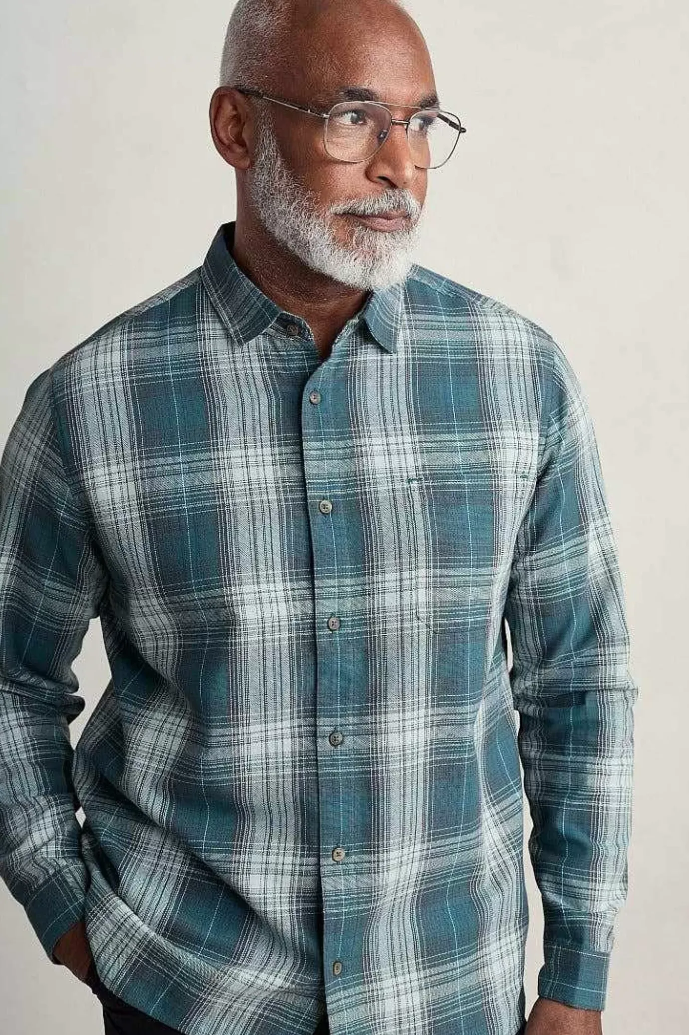 Seasalt Cornwall Men's Stonework Organic Cotton Shirt<Men Shirts