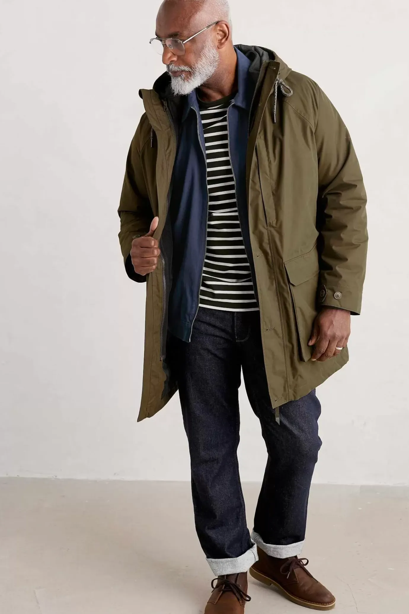 Seasalt Cornwall Men's Tin Coast Waterproof 3 In 1 Coat<Men Coats & Jackets