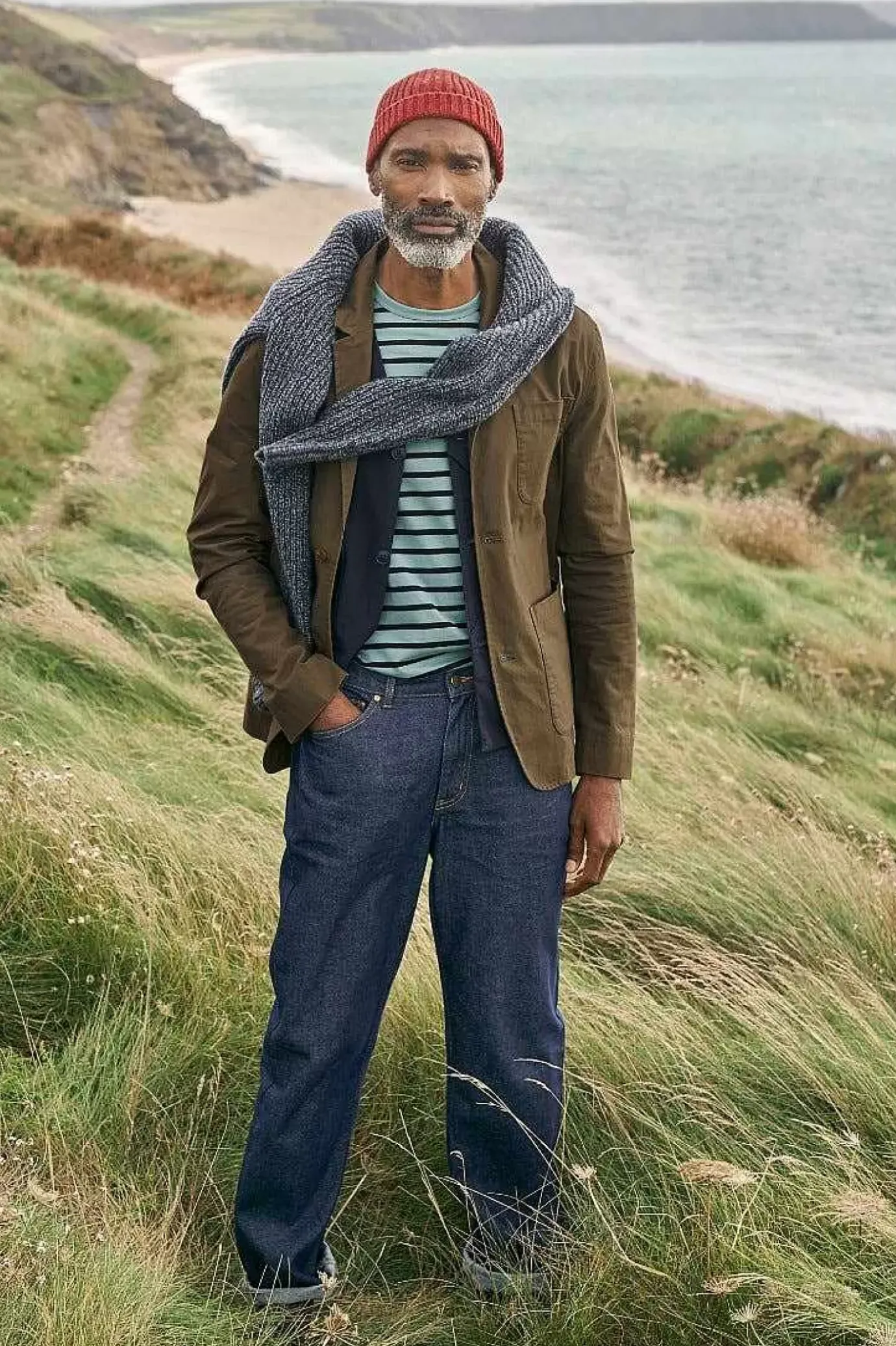 Seasalt Cornwall Men's Towen Organic Cotton Blazer<Men Coats & Jackets