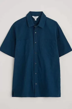 Seasalt Cornwall Men's Trewavas Short Sleeve Shirt (Gots)<Men Tops & T-Shirts
