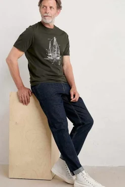 Seasalt Cornwall Men's Watchman Selvedge Tapered Jeans<Men Trousers & Shorts