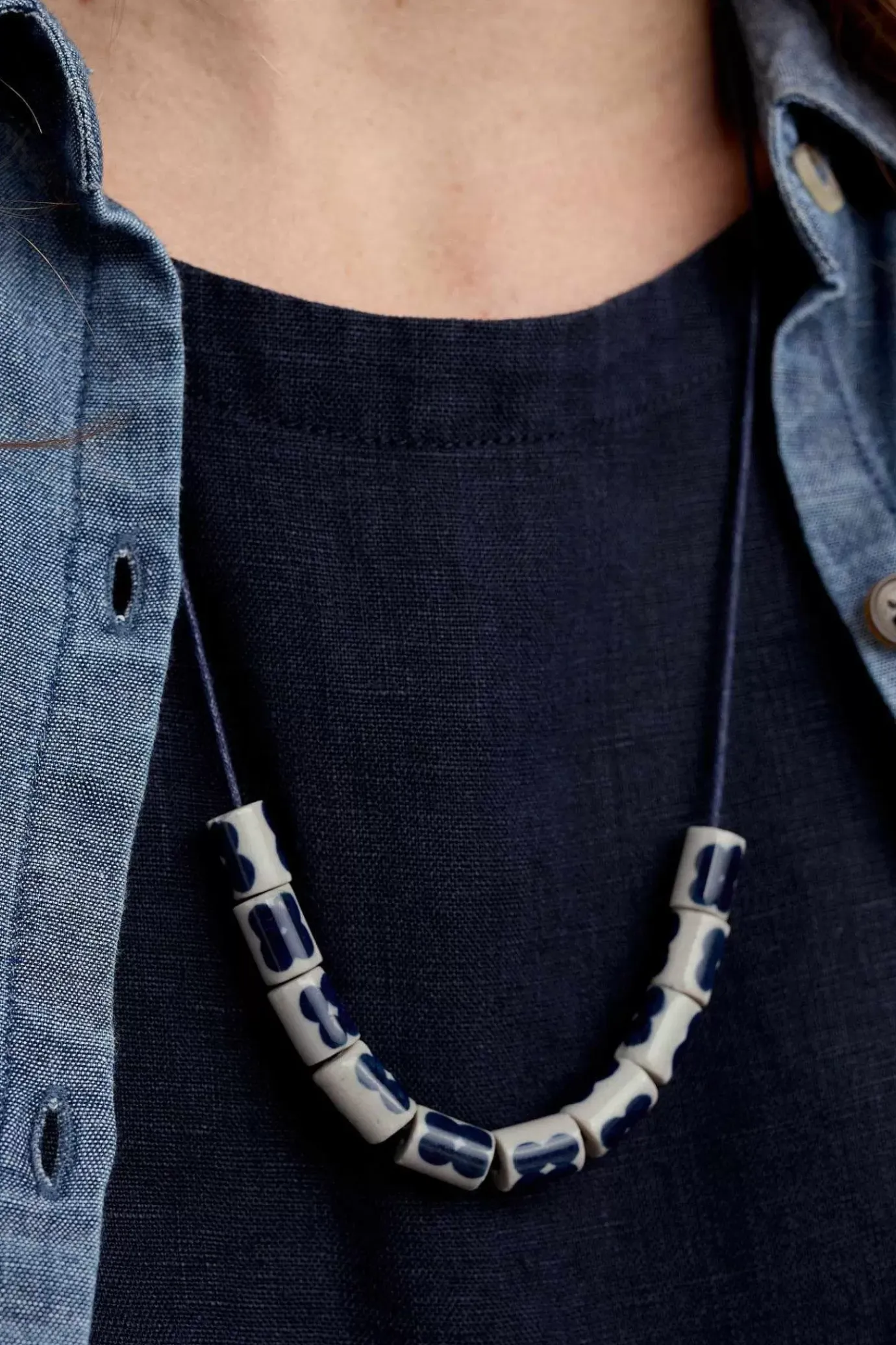 Seasalt Cornwall Noon Moor Ceramic Bead Necklace<Women Jewellery