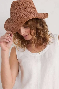 Seasalt Cornwall Ocean Sky Paper Crochet Hat<Women Hats