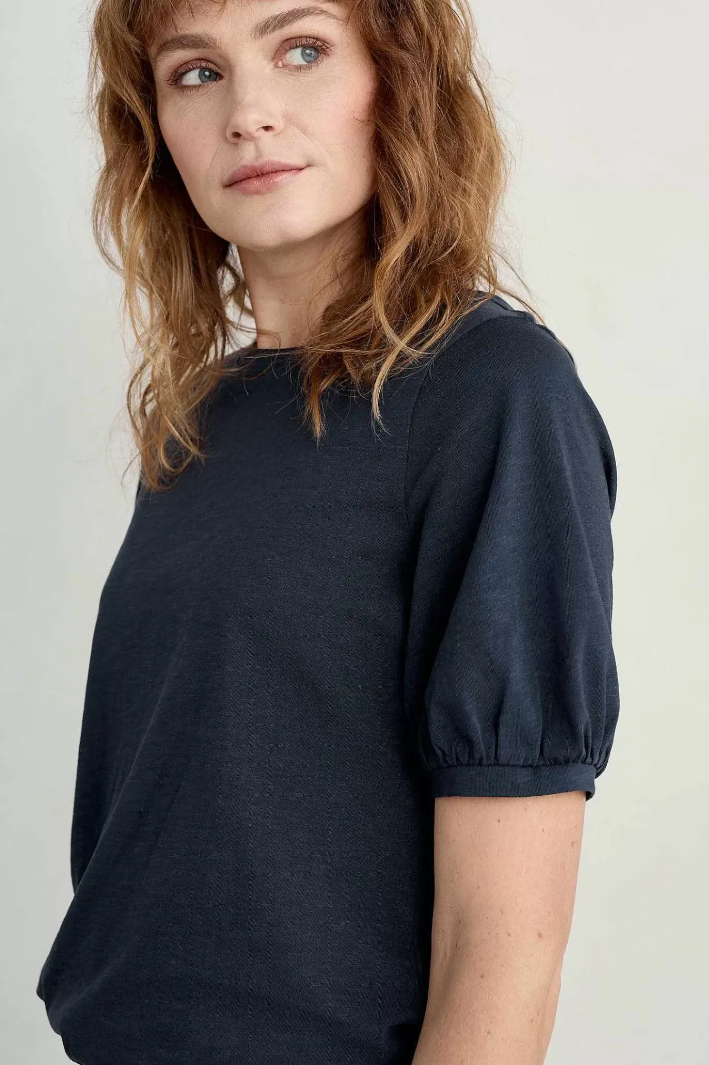 Seasalt Cornwall Oleander Blouson Sleeve T-Shirt (Gots)<Women Tops