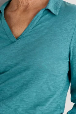 Seasalt Cornwall Owles Point V-Neck Jersey Shirt<Women Tops
