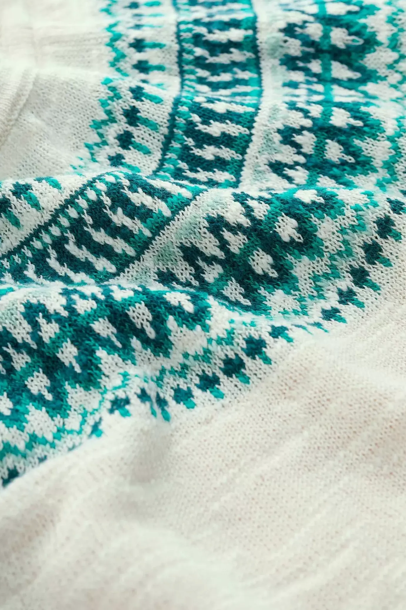 Seasalt Cornwall Penvoose Three Quarter Sleeve Fair Isle Jumper<Women Knitwear