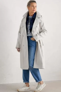 Seasalt Cornwall Penweathers Waterproof Trench Coat<Women Coats & Jackets