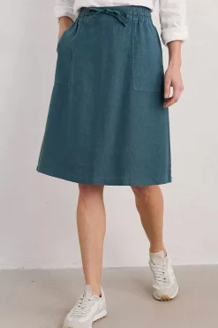 Seasalt Cornwall Pepper Moth Linen Skirt<Women Skirts