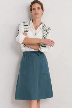 Seasalt Cornwall Pepper Moth Linen Skirt<Women Skirts