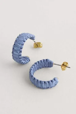 Seasalt Cornwall Petrel Hoop Raffia Hoop Earrings<Women Jewellery
