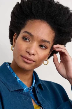 Seasalt Cornwall Petrel Hoop Raffia Hoop Earrings<Women Jewellery