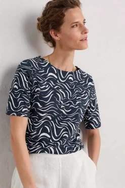 Seasalt Cornwall Poisson Jersey Top (Gots)<Women Tops